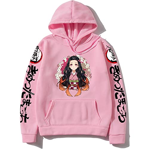Demon Slayer Nezuko Kamado Pink Pose Hoodie