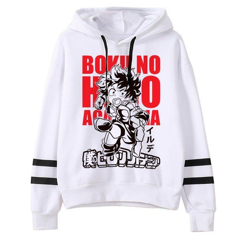 Izuku Midoriya MHA Black White Hoodie