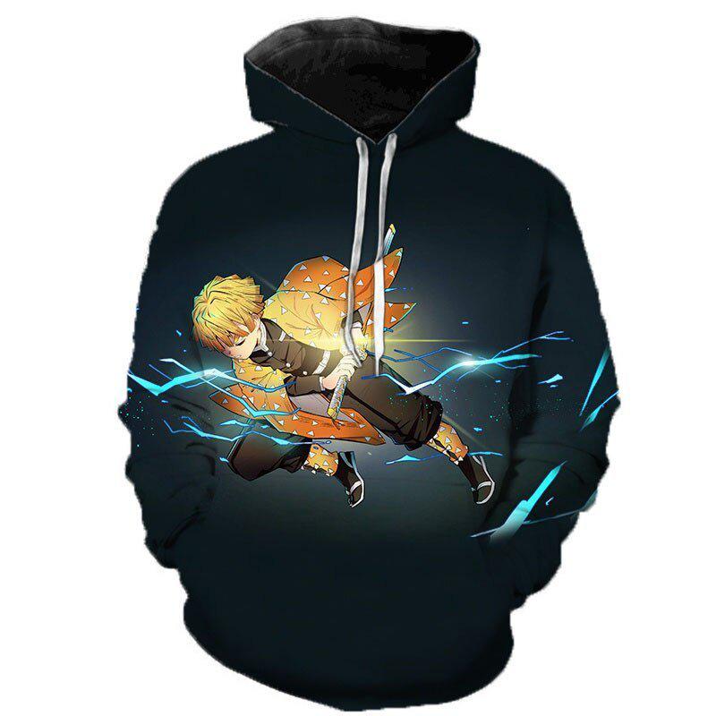 Zenitsu First Kata Lightning 3D Hoodie